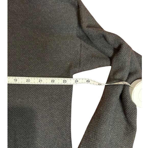 J. MCLAUGHLIN Dark Gray Grey Cashmere Blend Waffle Knit Long Sleeve Sweater XL - Picture 3 of 9